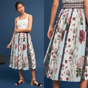 Sz 14 Anthropologie floral skirt